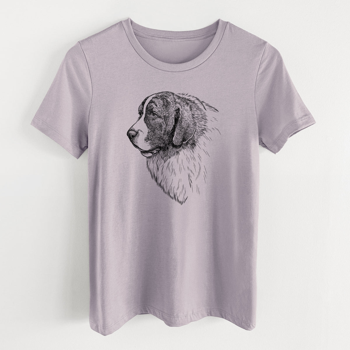 Bare Magnus the Pyrenean Mastiff - Women's Lightweight Relaxed Fit 100% Cotton Crewneck