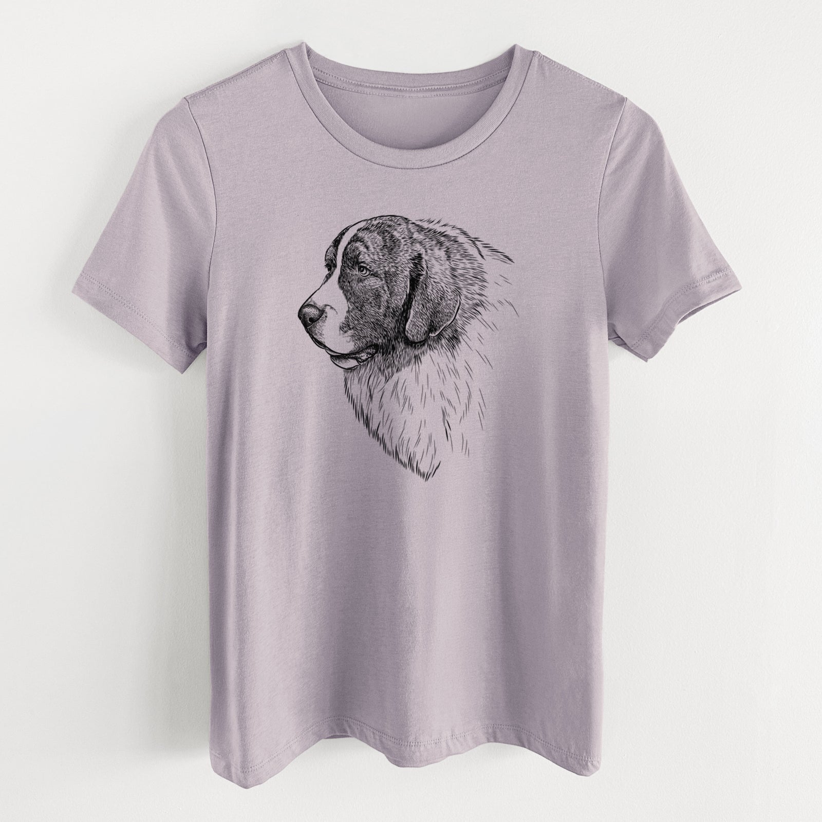 Bare Magnus the Pyrenean Mastiff - Women's Lightweight Relaxed Fit 100% Cotton Crewneck