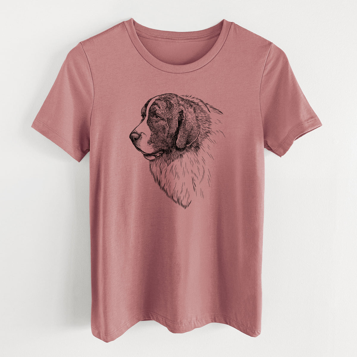 Bare Magnus the Pyrenean Mastiff - Women's Lightweight Relaxed Fit 100% Cotton Crewneck