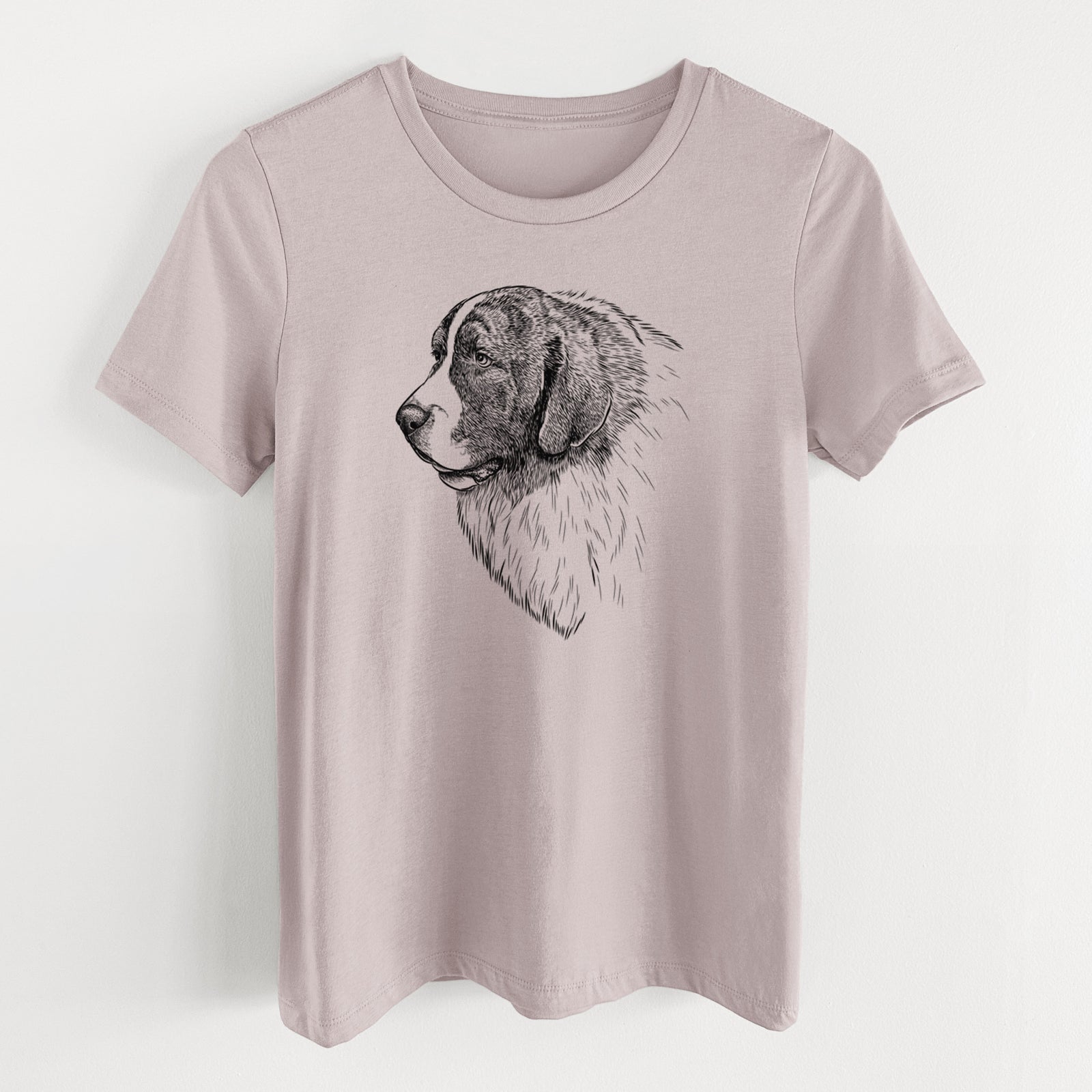 Bare Magnus the Pyrenean Mastiff - Women's Lightweight Relaxed Fit 100% Cotton Crewneck