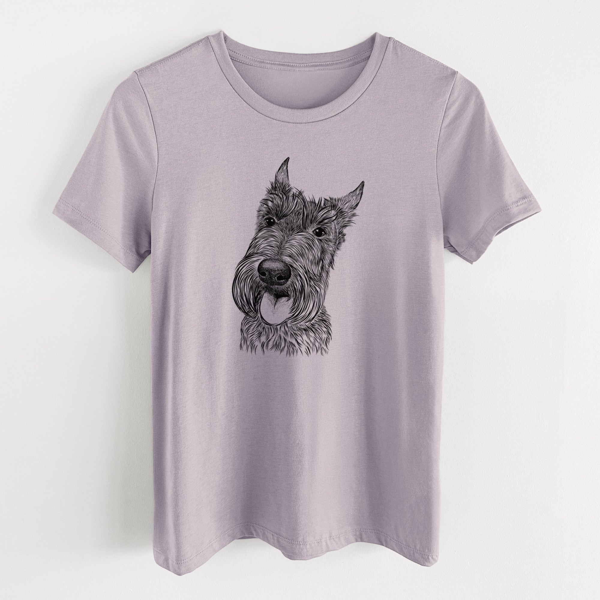 Bare Magnus the Scottish Terrier - Women's Lightweight Relaxed Fit 100% Cotton Crewneck