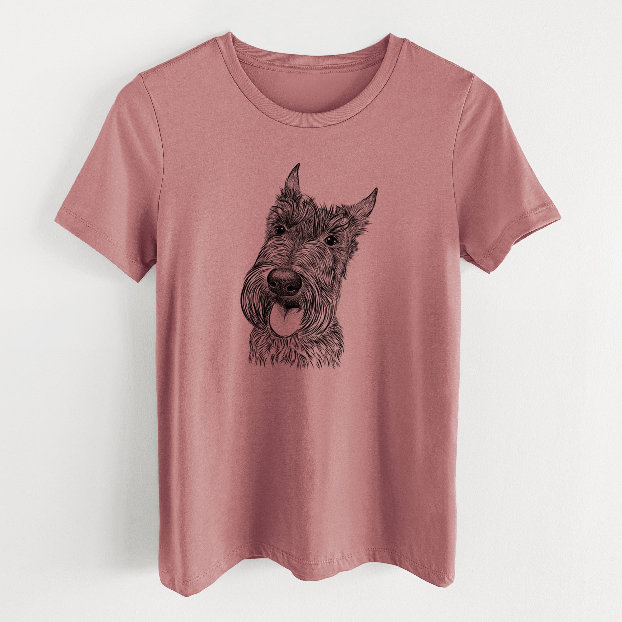 Bare Magnus the Scottish Terrier - Women's Lightweight Relaxed Fit 100% Cotton Crewneck