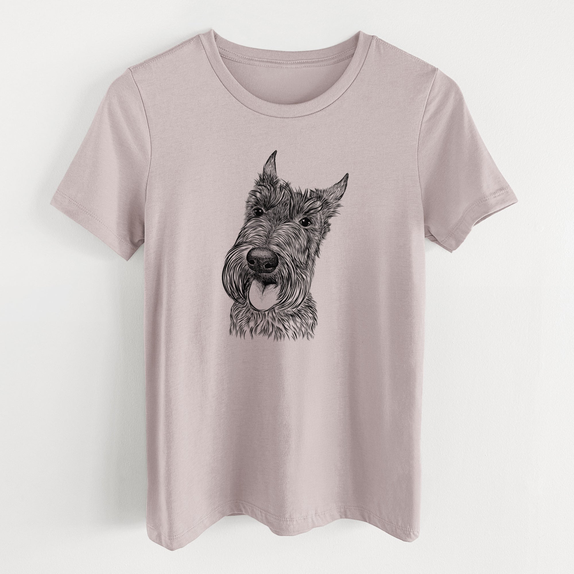 Bare Magnus the Scottish Terrier - Women's Lightweight Relaxed Fit 100% Cotton Crewneck