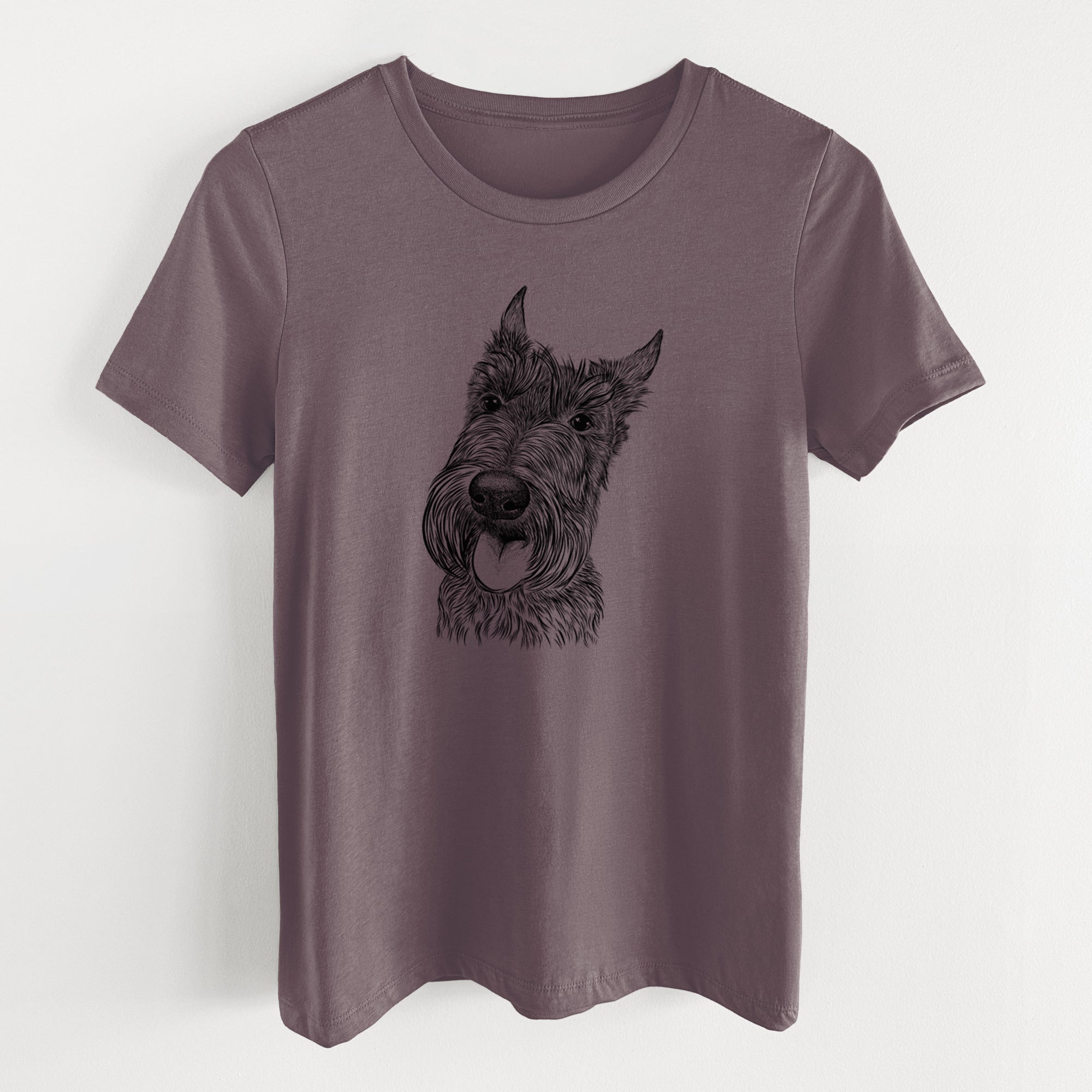 Bare Magnus the Scottish Terrier - Women's Lightweight Relaxed Fit 100% Cotton Crewneck