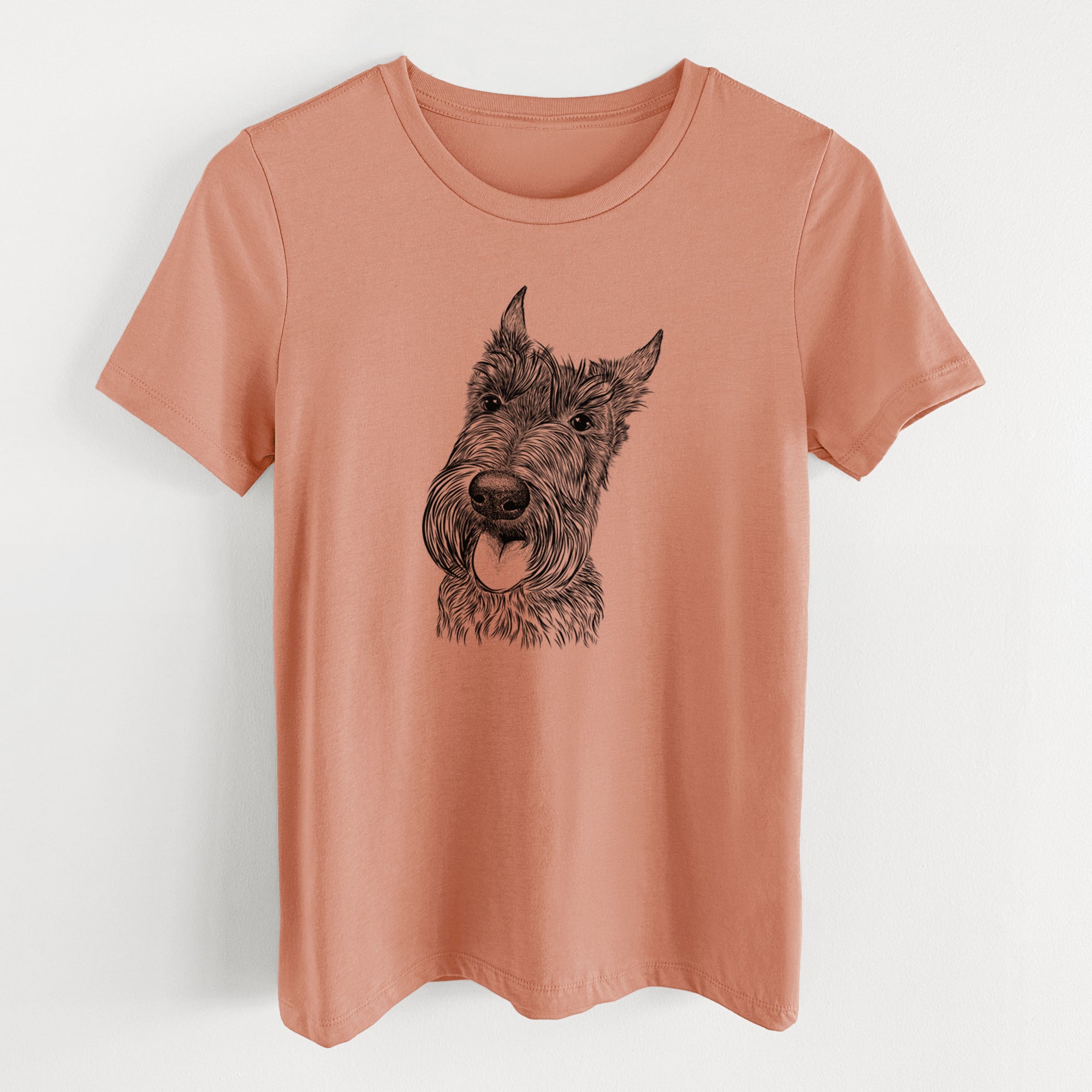 Bare Magnus the Scottish Terrier - Women's Lightweight Relaxed Fit 100% Cotton Crewneck