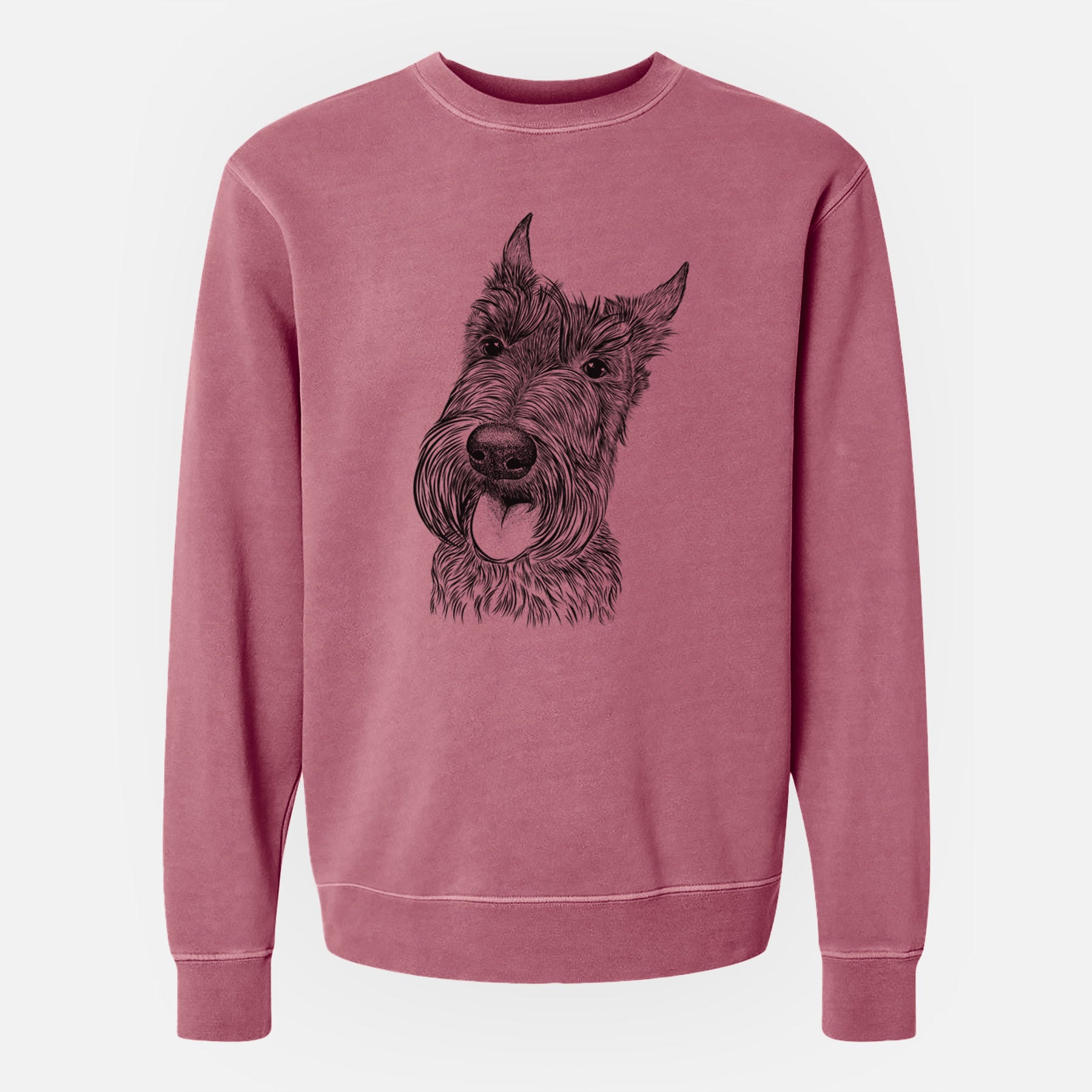 Bare Magnus the Scottish Terrier - Unisex Pigment Dyed Crew Sweatshirt