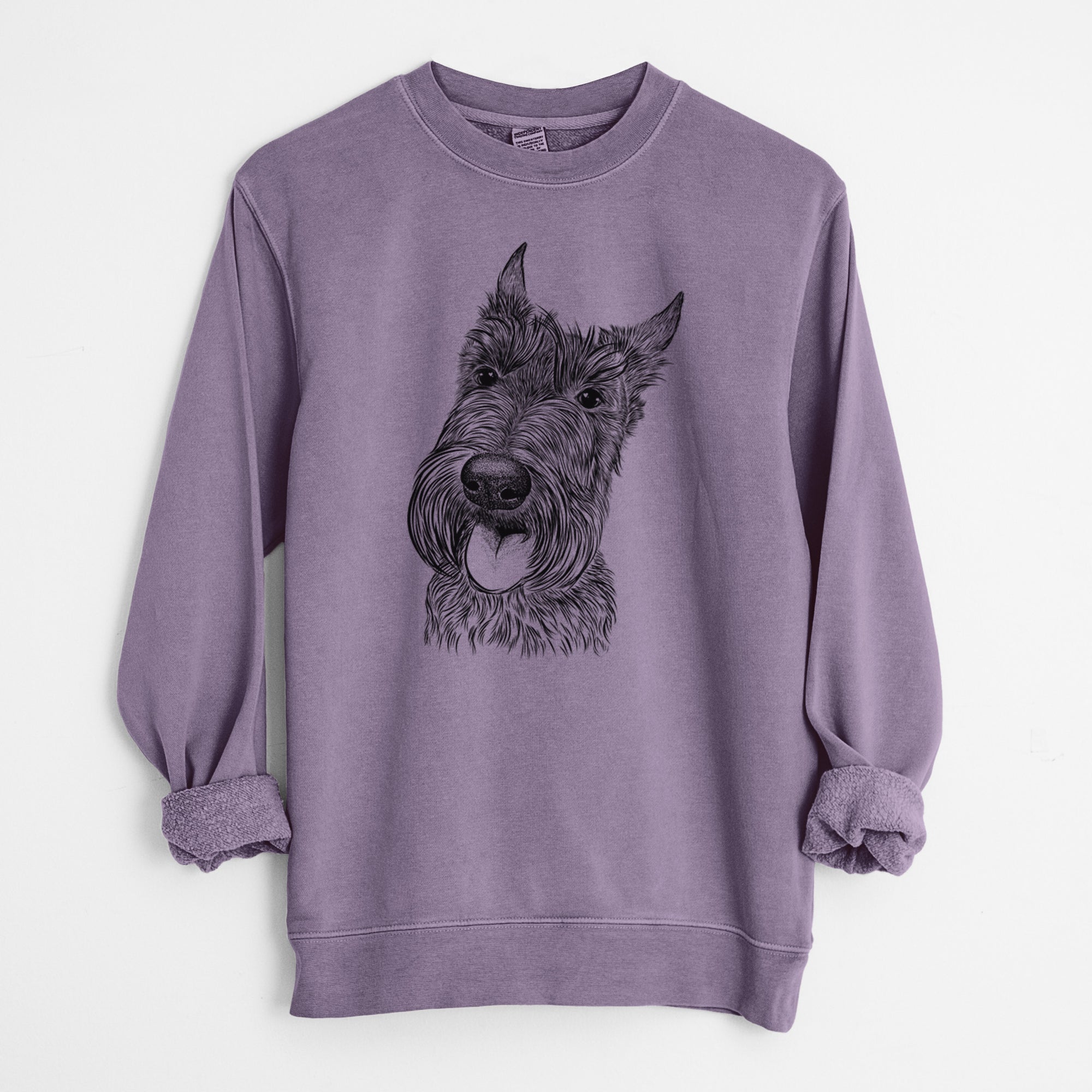 Bare Magnus the Scottish Terrier - Unisex Pigment Dyed Crew Sweatshirt