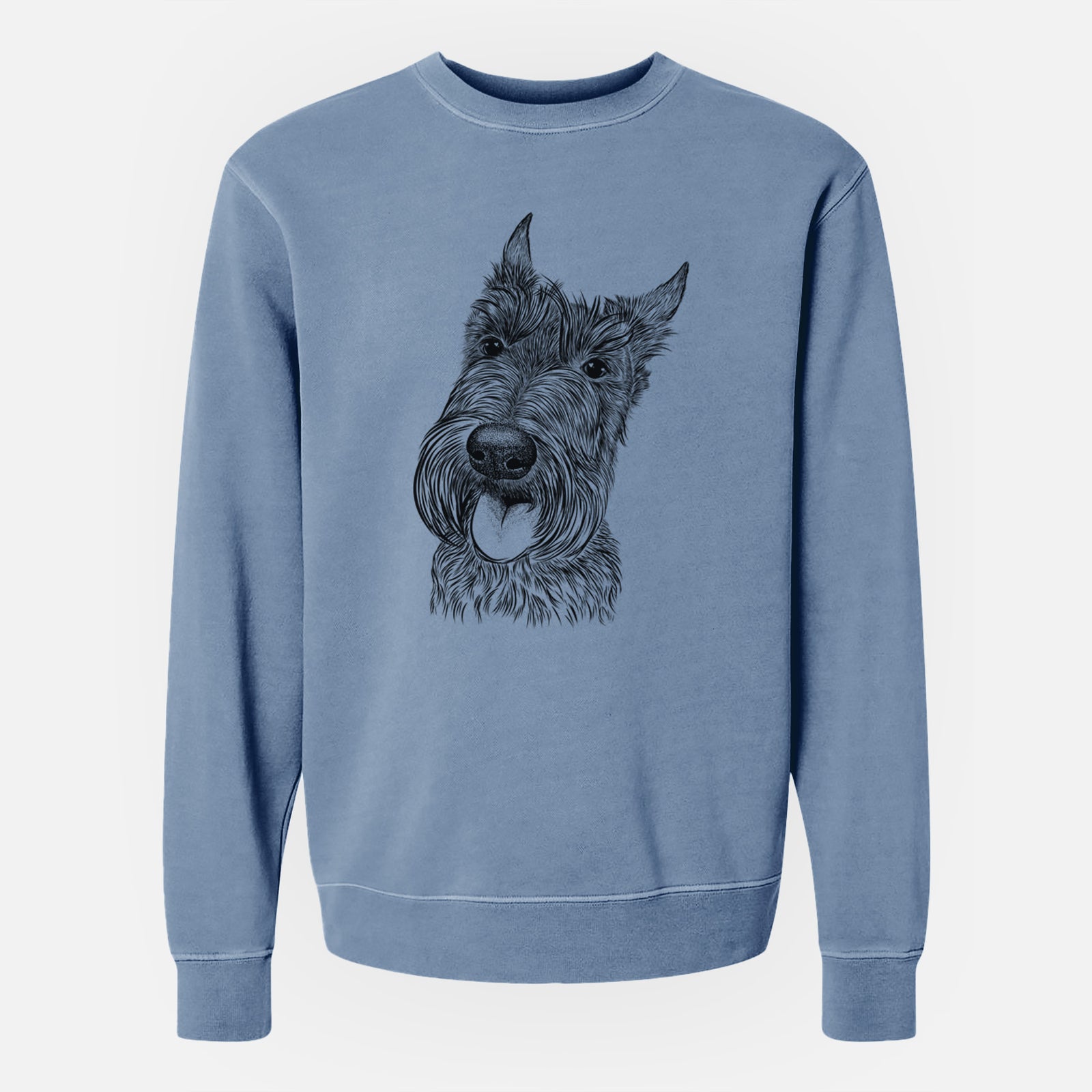 Bare Magnus the Scottish Terrier - Unisex Pigment Dyed Crew Sweatshirt