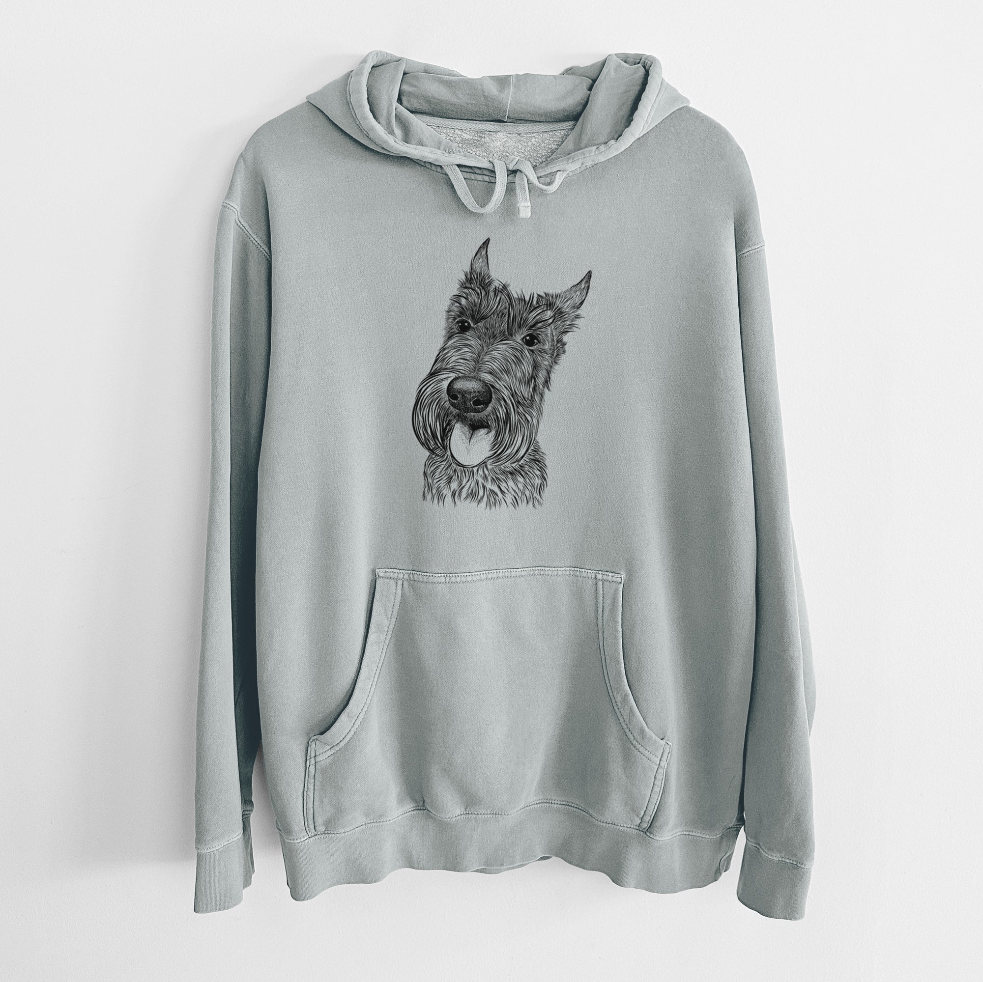 Bare Magnus the Scottish Terrier - Unisex Pigment Dyed Hoodie