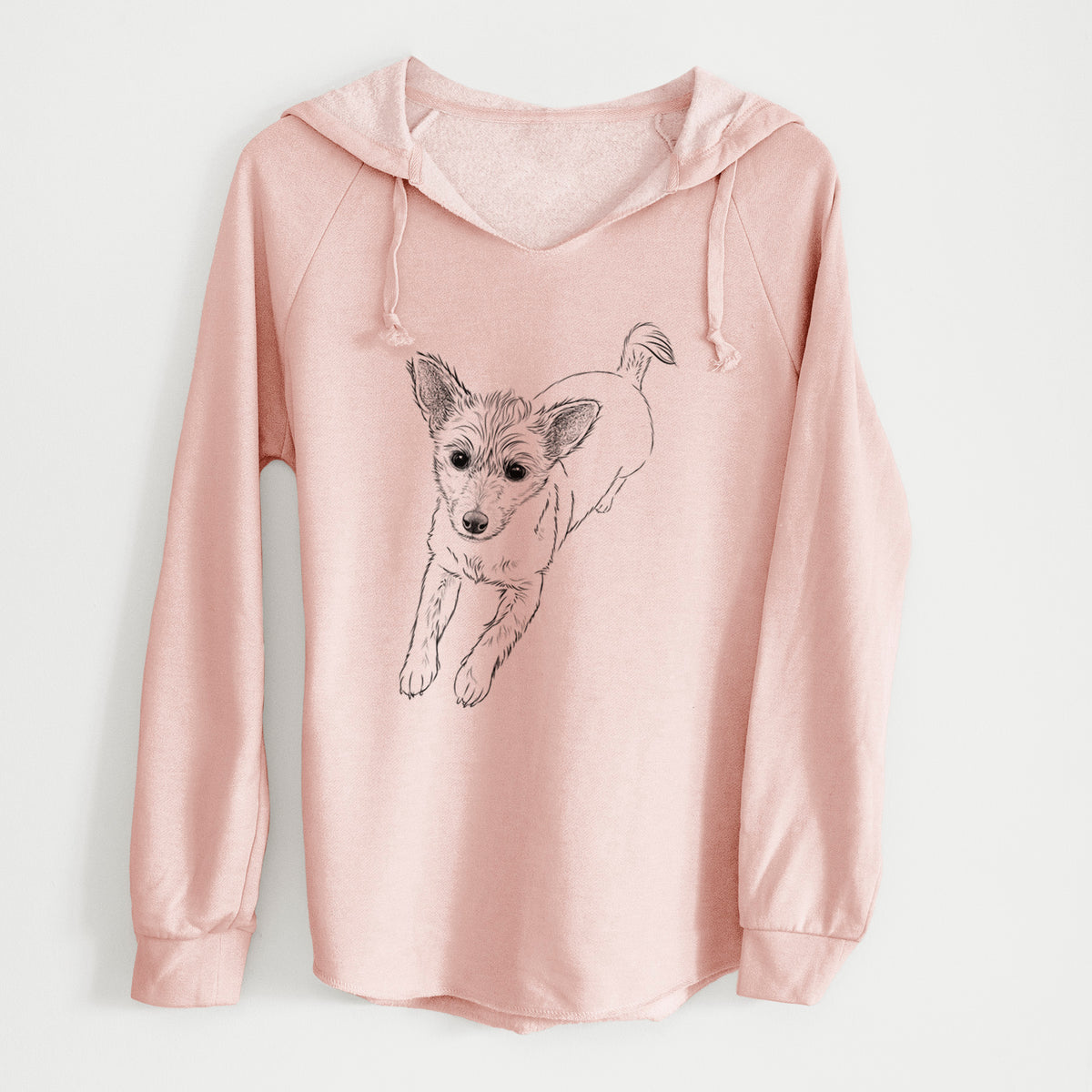 Bare Maisie the Terrier Mix - Cali Wave Hooded Sweatshirt