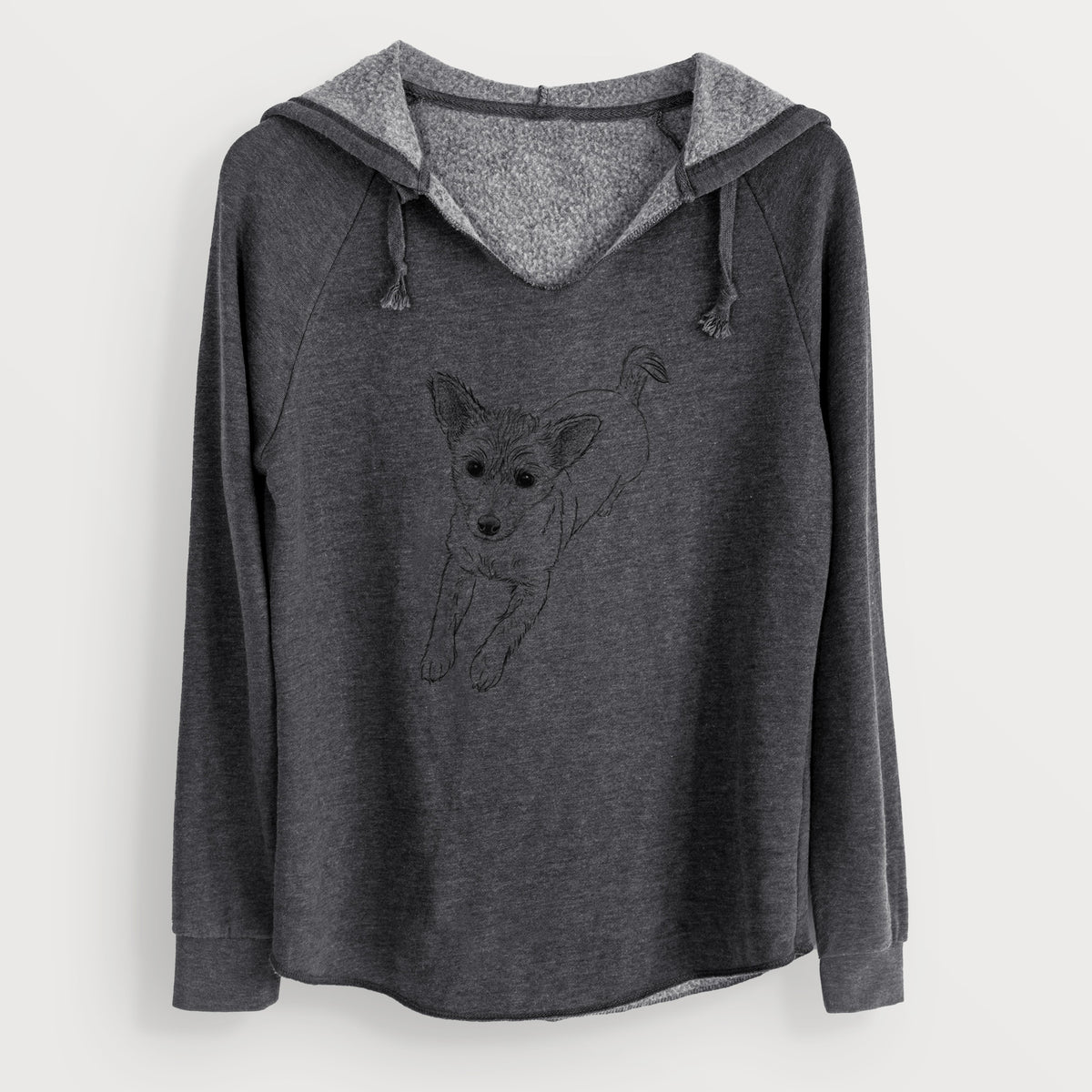 Bare Maisie the Terrier Mix - Cali Wave Hooded Sweatshirt