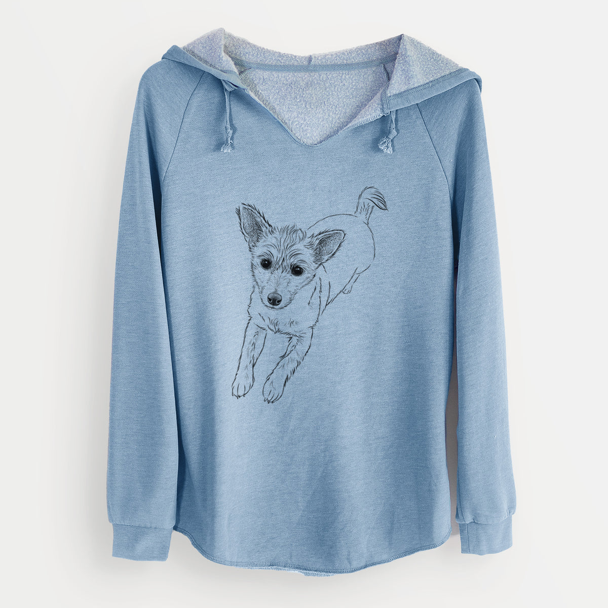 Bare Maisie the Terrier Mix - Cali Wave Hooded Sweatshirt