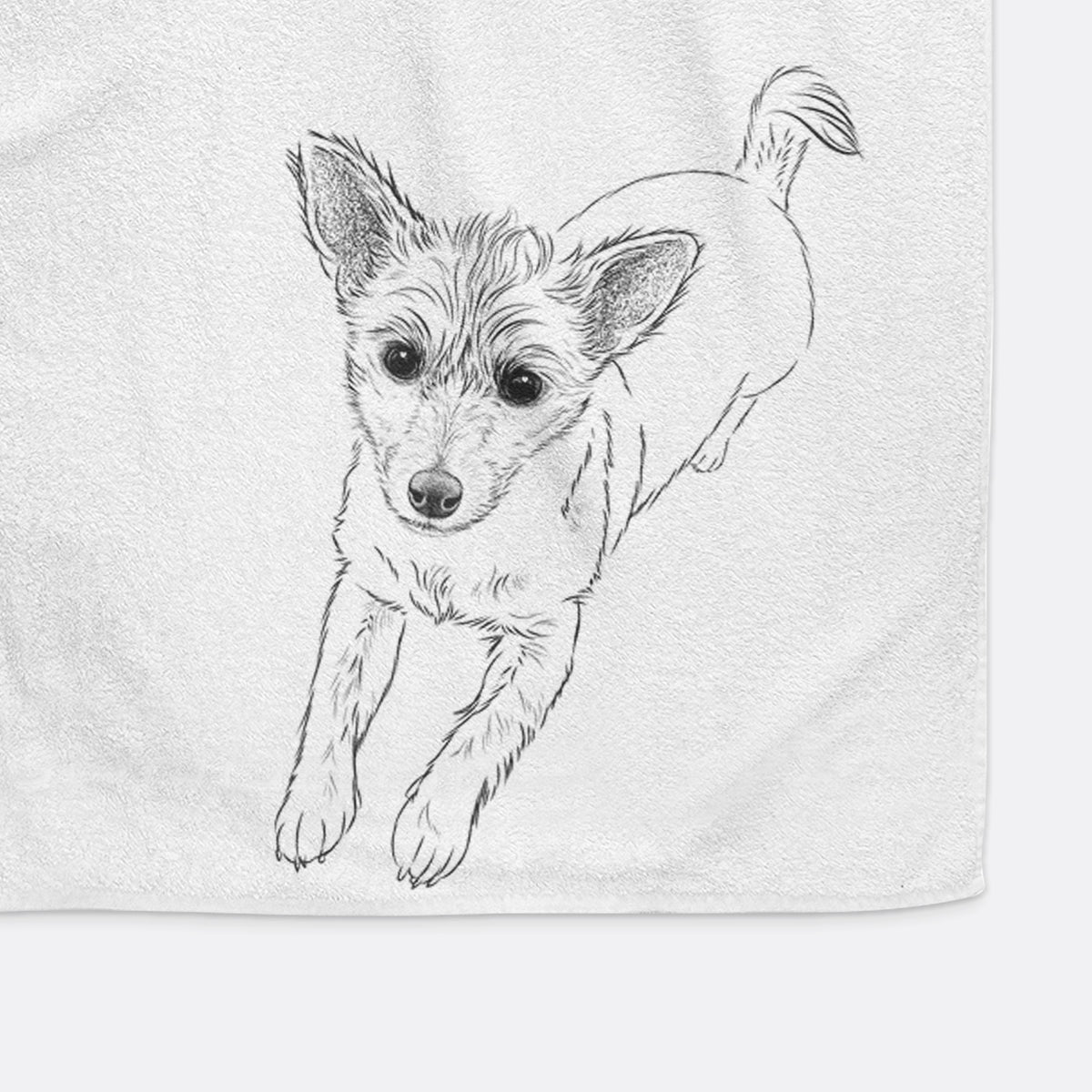 Maisie the Terrier Mix Premium Hand Towel