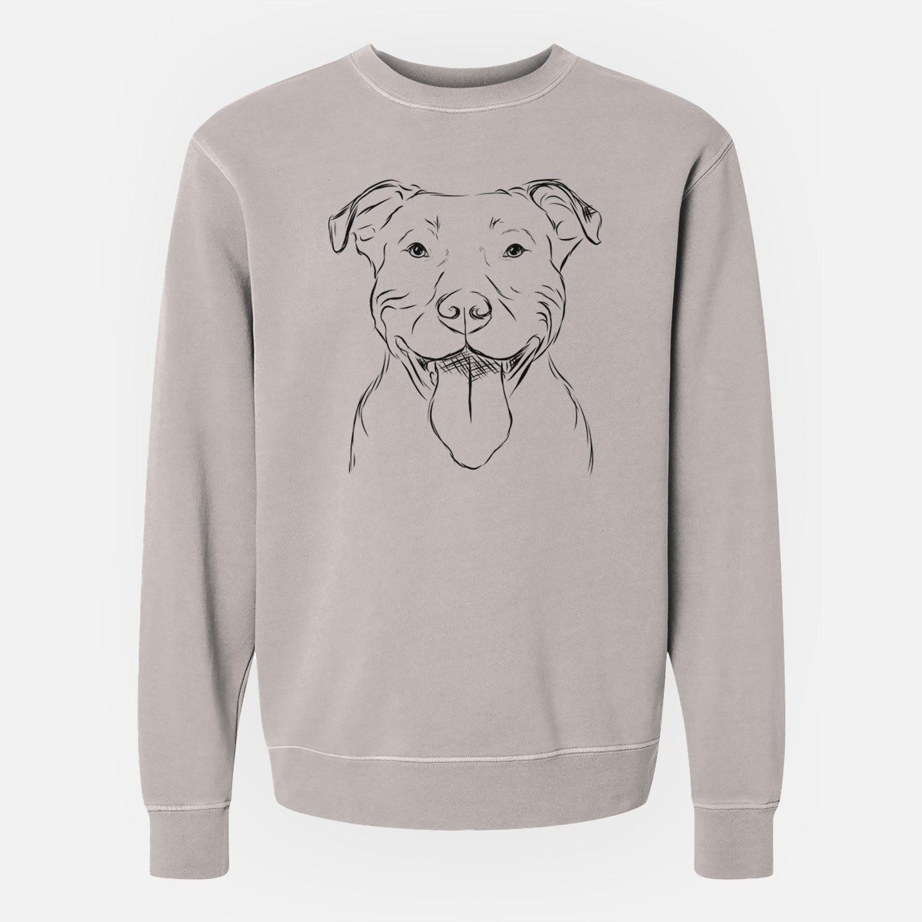 Bare Major the Pitbull - Unisex Pigment Dyed Crew Sweatshirt