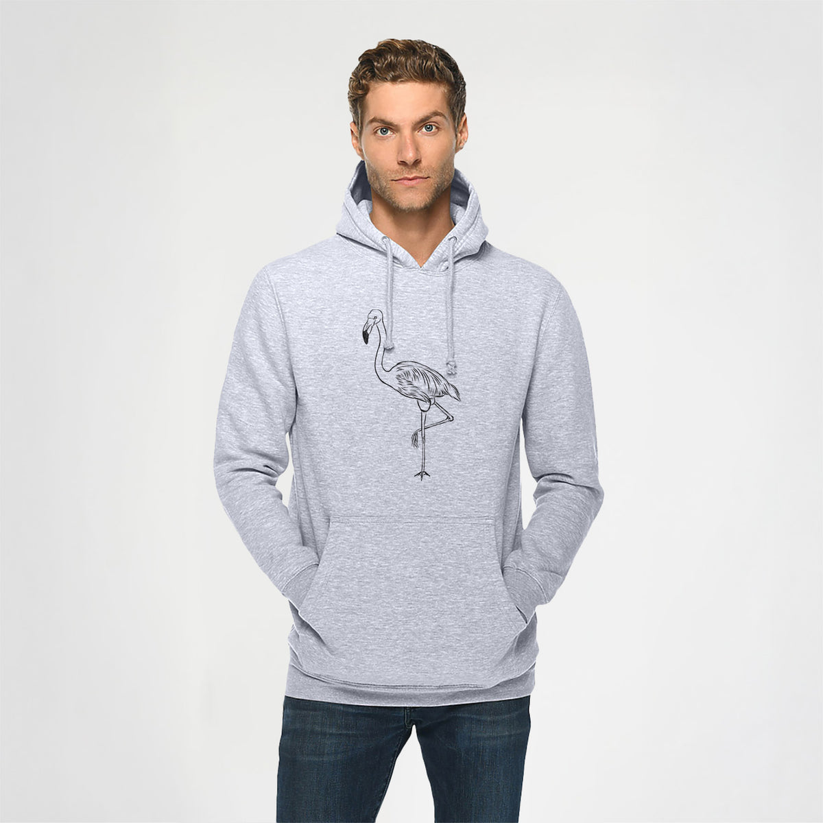 Mango the Flamingo- Heavyweight Fleece Hoodie