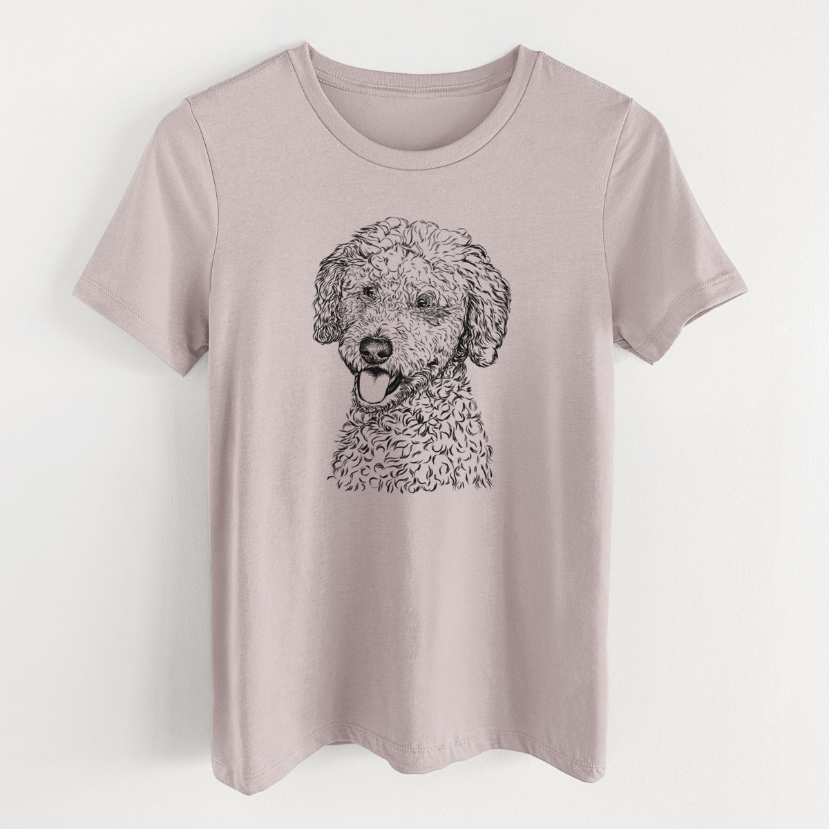 Bare Marlow the Goldendoodle - Women's Lightweight Relaxed Fit 100% Cotton Crewneck
