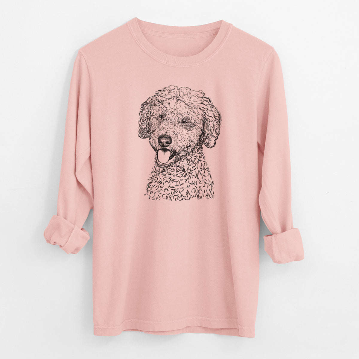 Bare Marlow the Goldendoodle - Men's Heavyweight 100% Cotton Long Sleeve