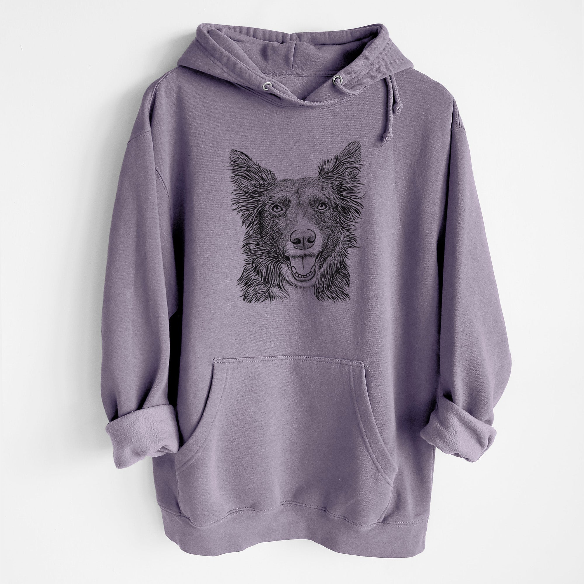 Marti the Border Collie- Heavyweight Fleece Hoodie