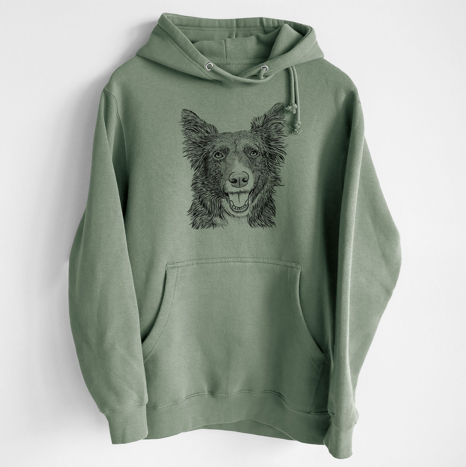 Marti the Border Collie- Heavyweight Fleece Hoodie