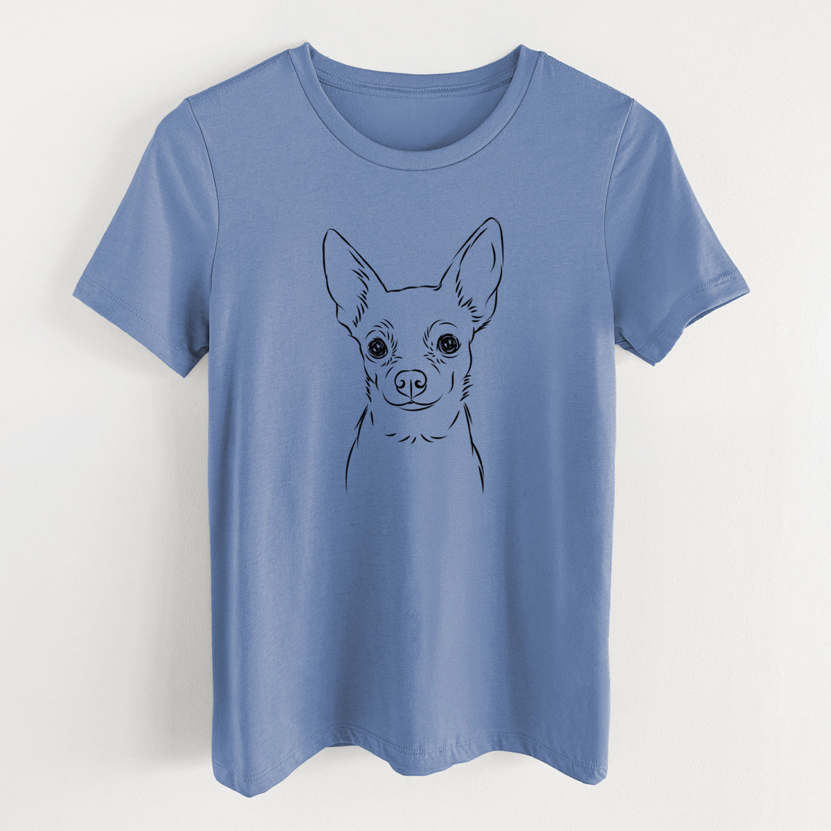 Bare Martini the Chihuahua - Women's Lightweight Relaxed Fit 100% Cotton Crewneck