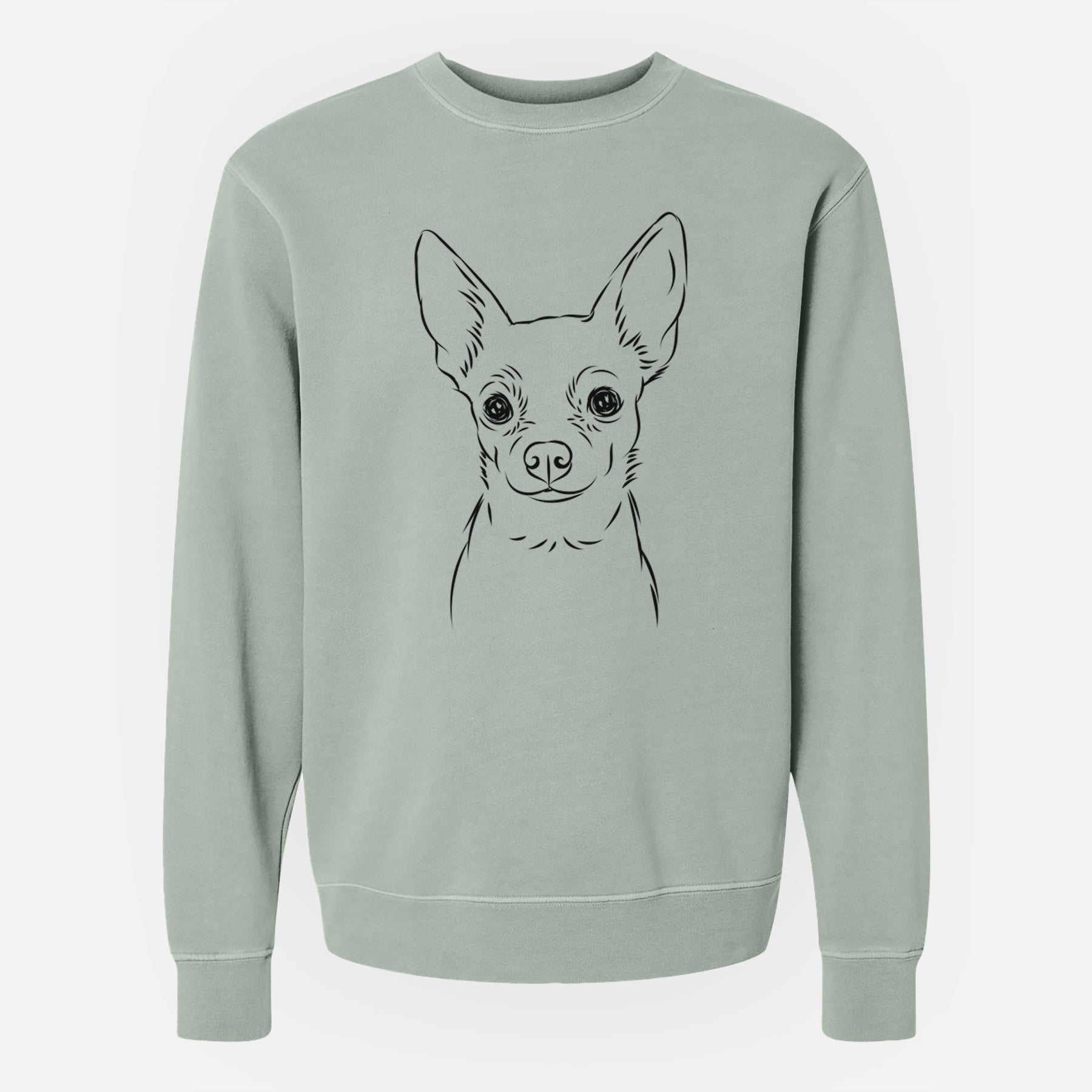 Bare Martini the Chihuahua - Unisex Pigment Dyed Crew Sweatshirt