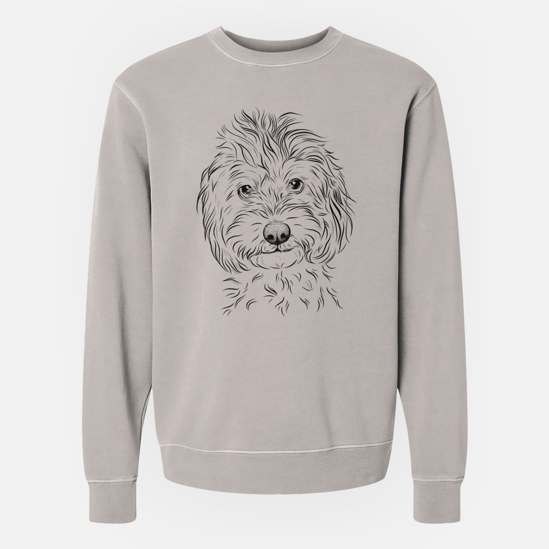 Bare Mason the Cavapoo - Unisex Pigment Dyed Crew Sweatshirt