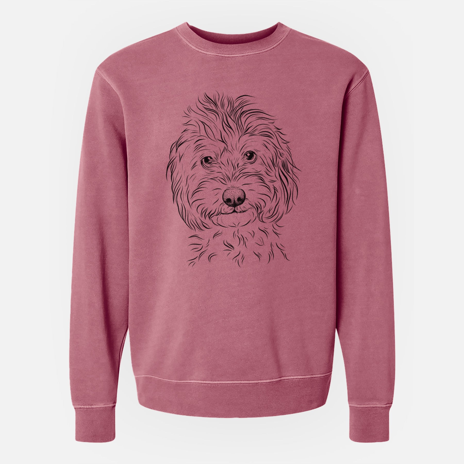 Bare Mason the Cavapoo - Unisex Pigment Dyed Crew Sweatshirt