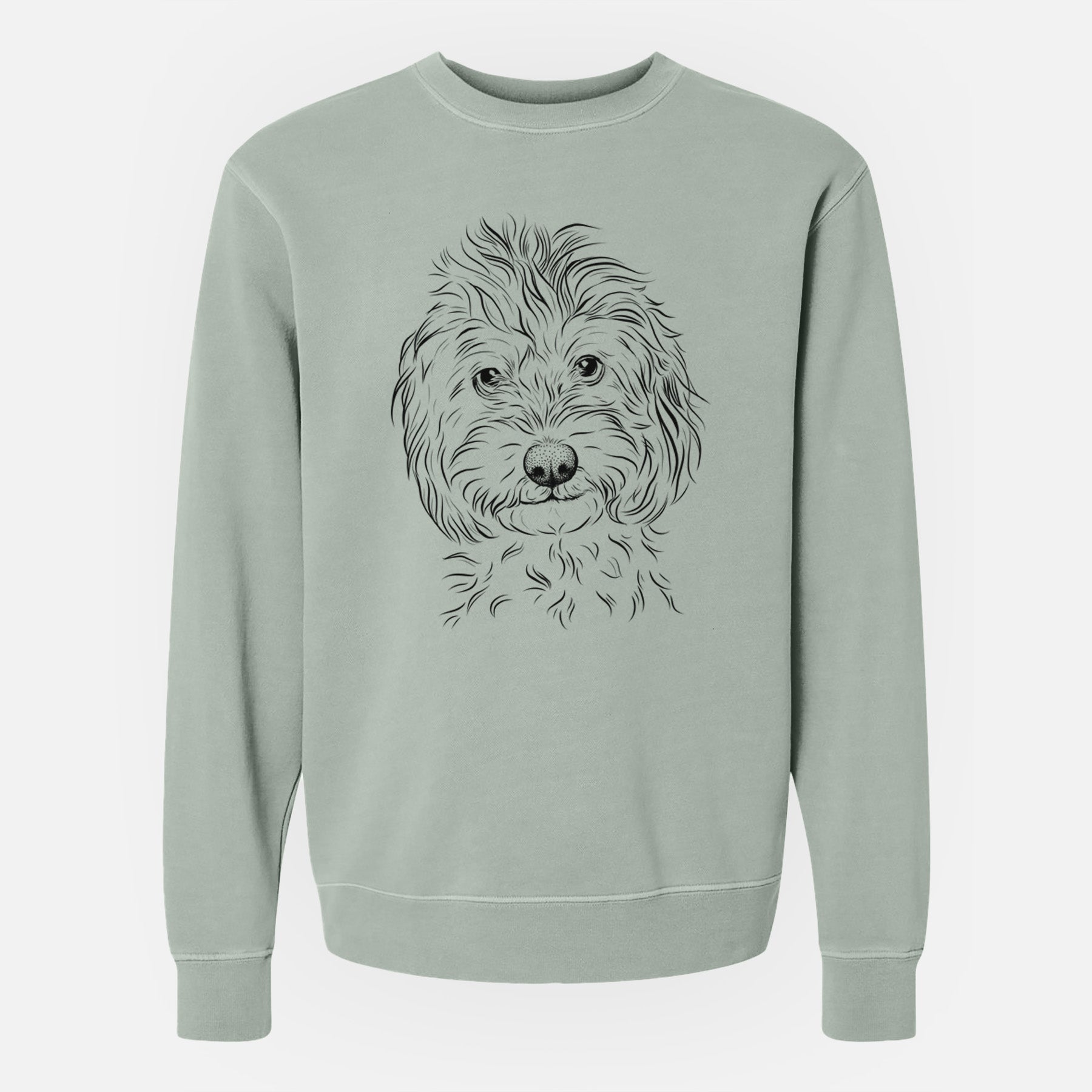 Bare Mason the Cavapoo - Unisex Pigment Dyed Crew Sweatshirt