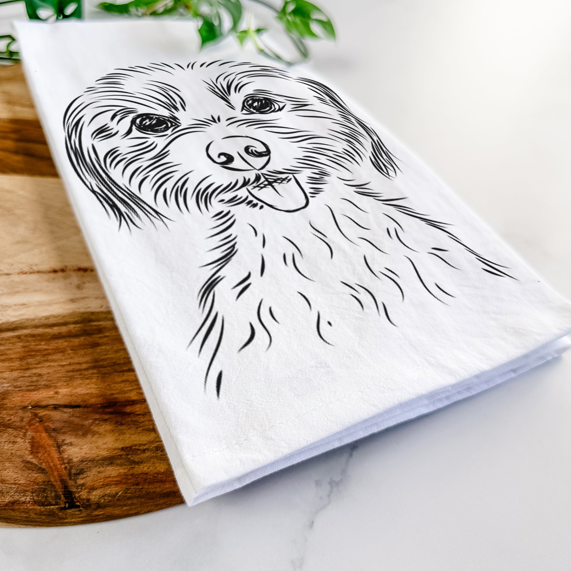 Mater the Yorkshire Terrier Tea Towel