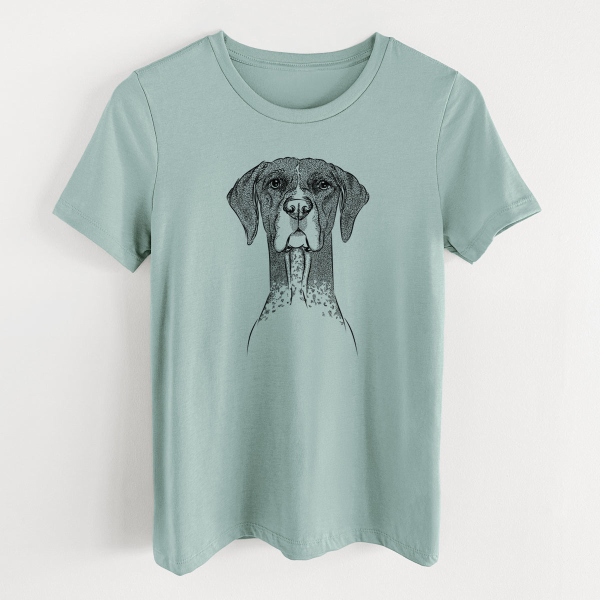Bare Mattis the German Shorthaired Pointer - Women's Lightweight Relaxed Fit 100% Cotton Crewneck
