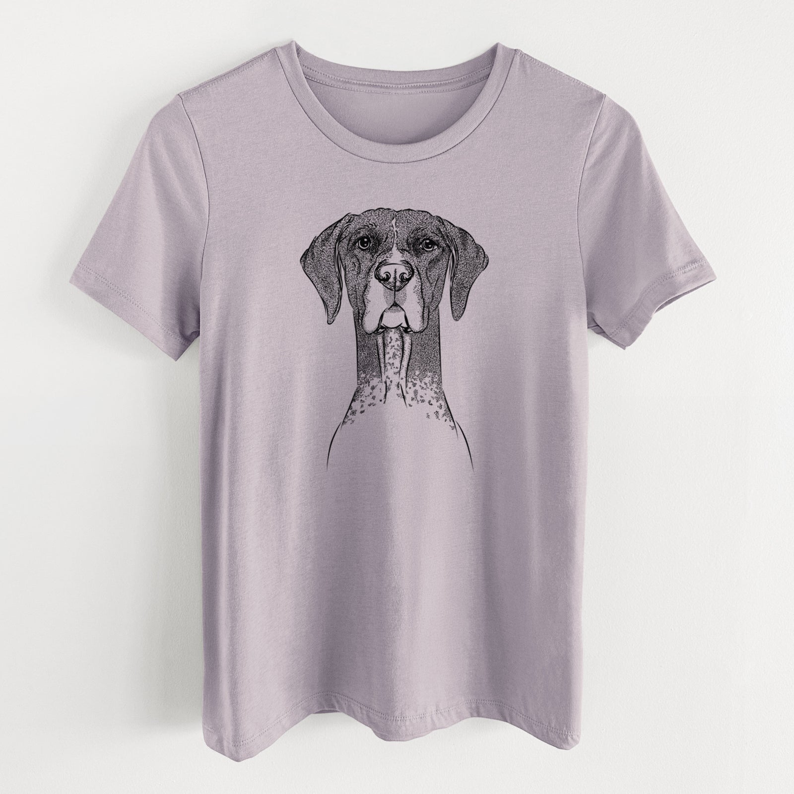 Bare Mattis the German Shorthaired Pointer - Women's Lightweight Relaxed Fit 100% Cotton Crewneck