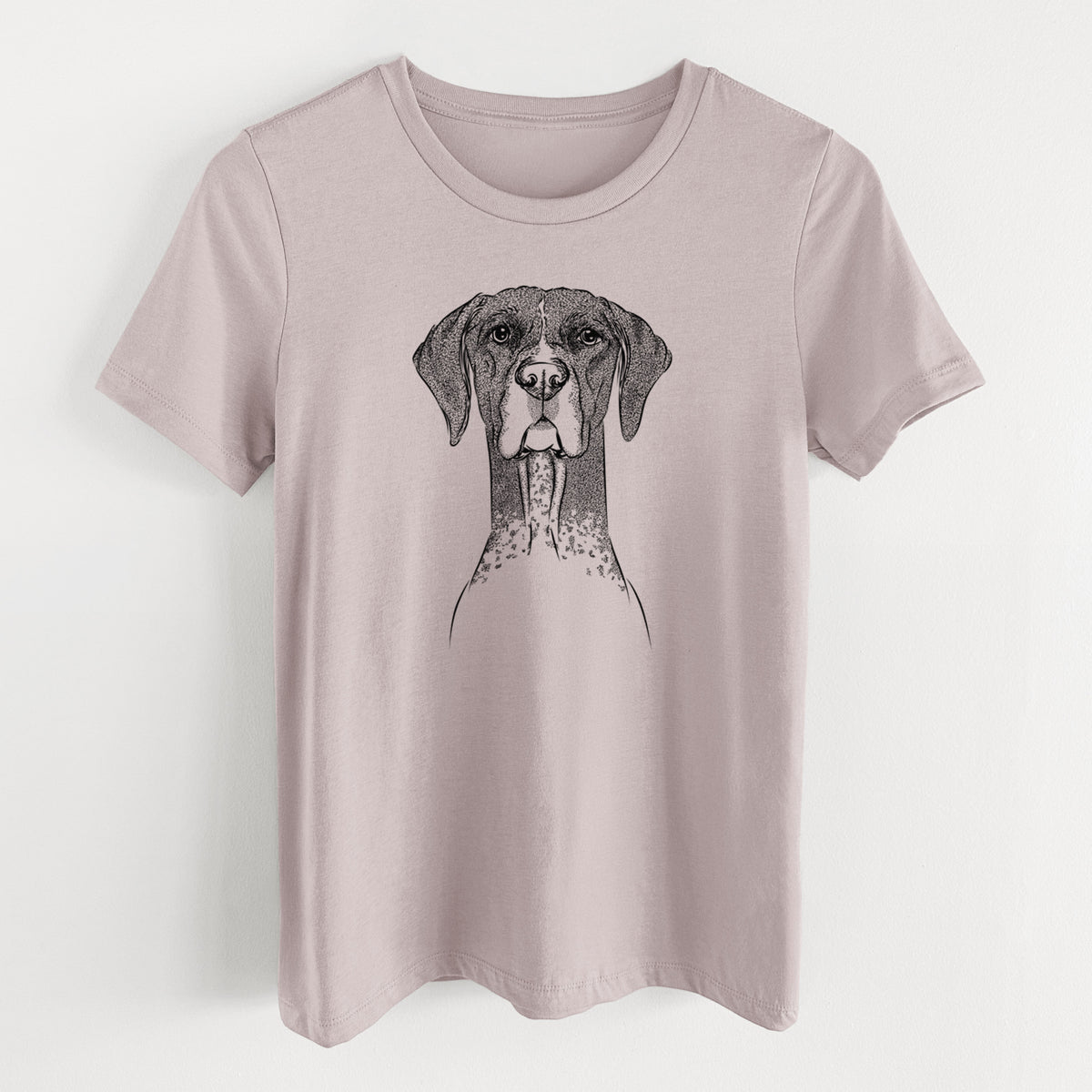 Bare Mattis the German Shorthaired Pointer - Women's Lightweight Relaxed Fit 100% Cotton Crewneck