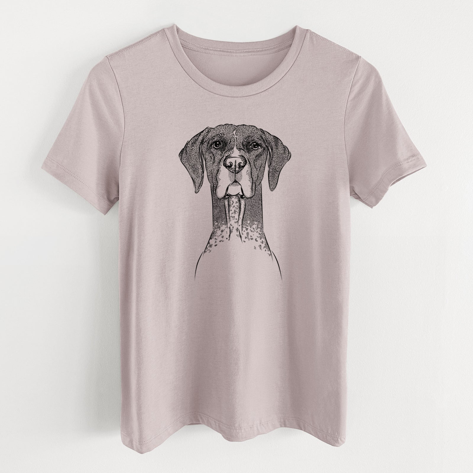 Bare Mattis the German Shorthaired Pointer - Women's Lightweight Relaxed Fit 100% Cotton Crewneck