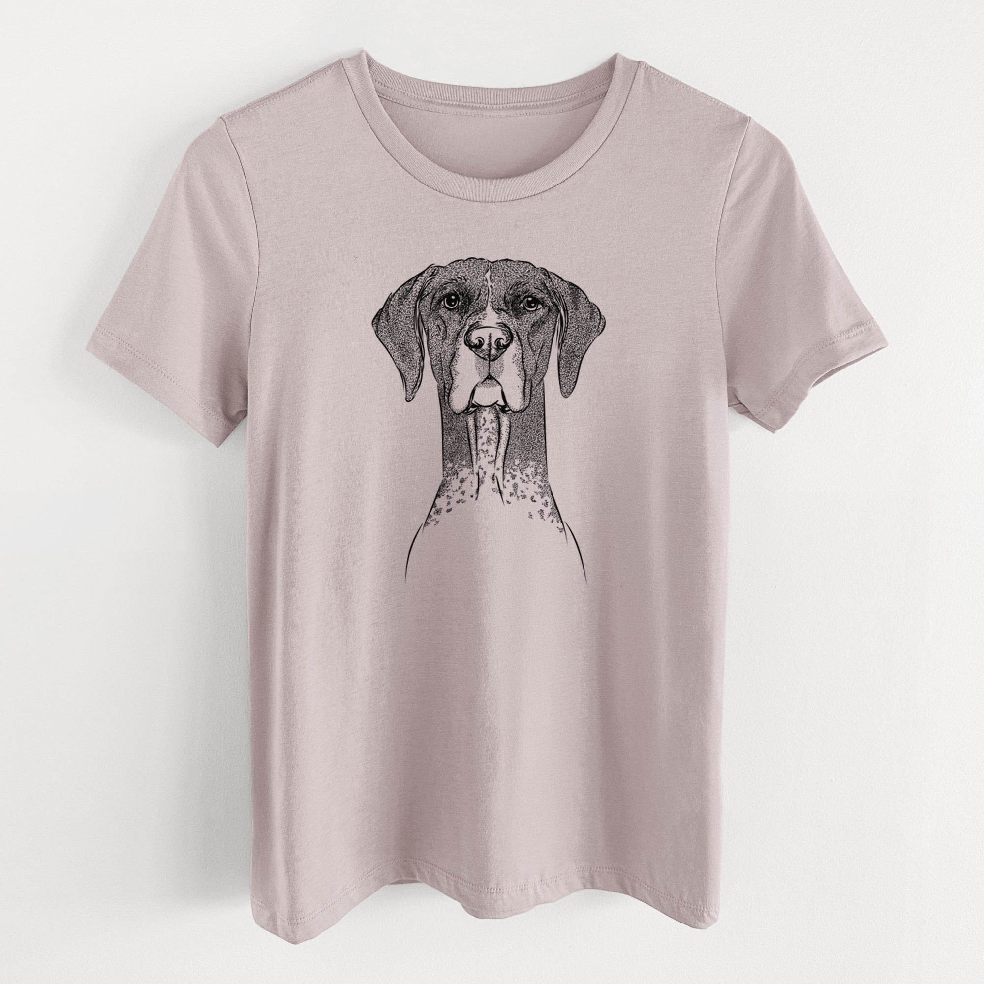 Bare Mattis the German Shorthaired Pointer - Women's Lightweight Relaxed Fit 100% Cotton Crewneck