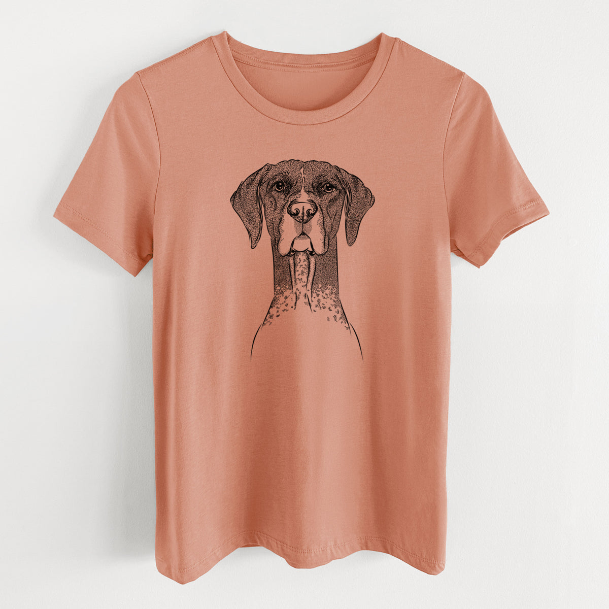 Bare Mattis the German Shorthaired Pointer - Women's Lightweight Relaxed Fit 100% Cotton Crewneck