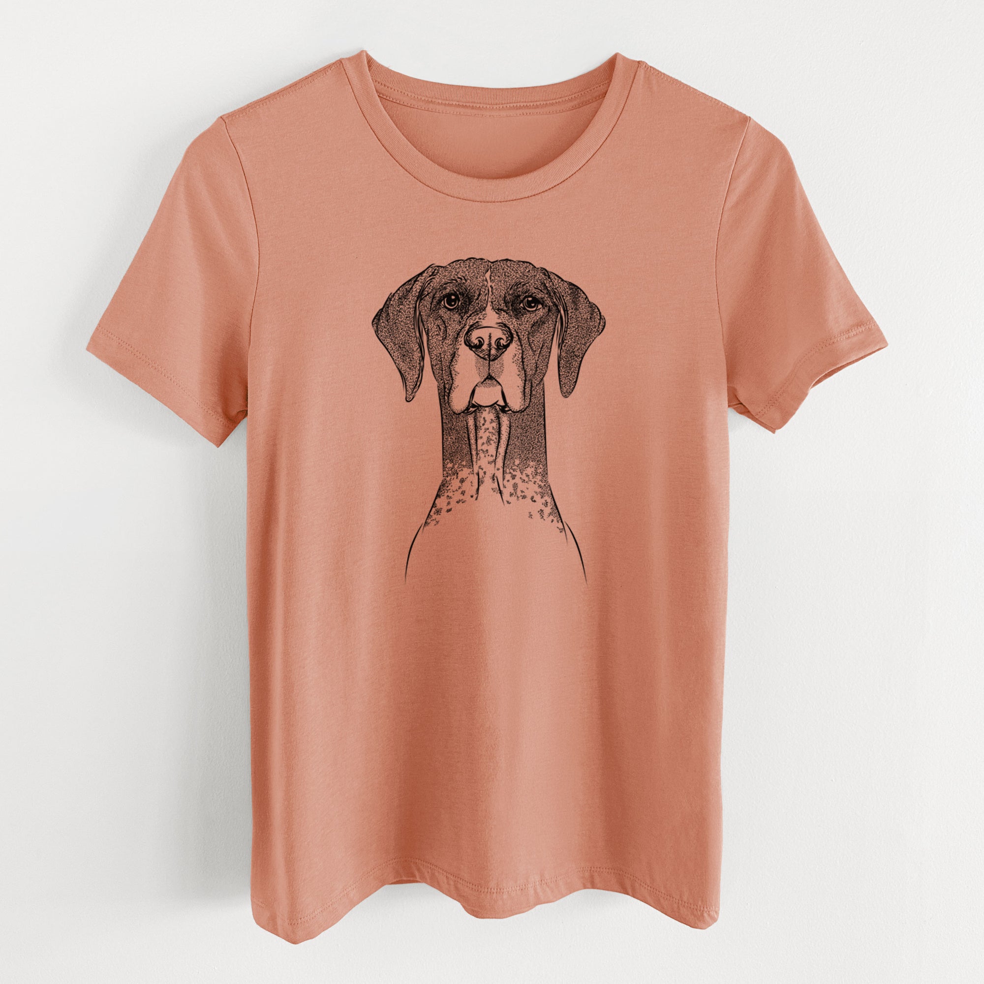 Bare Mattis the German Shorthaired Pointer - Women's Lightweight Relaxed Fit 100% Cotton Crewneck