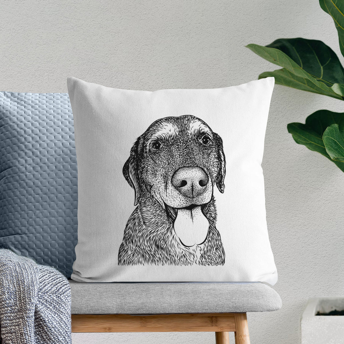 Max the Labrador Retriever - Throw Pillow Cover
