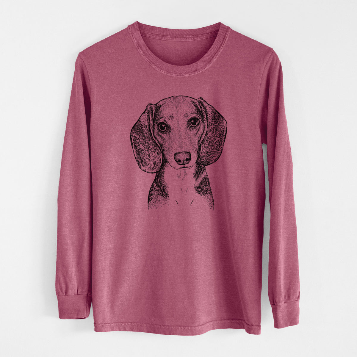 Bare Mayor Andy the Beagle - Men's Heavyweight 100% Cotton Long Sleeve