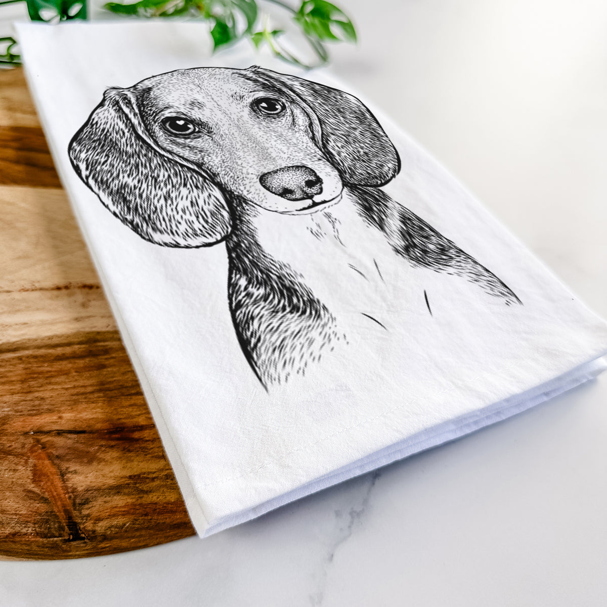 Mayor Andy the Beagle Tea Towel