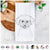 Mickey the Bichon Frise Tea Towel