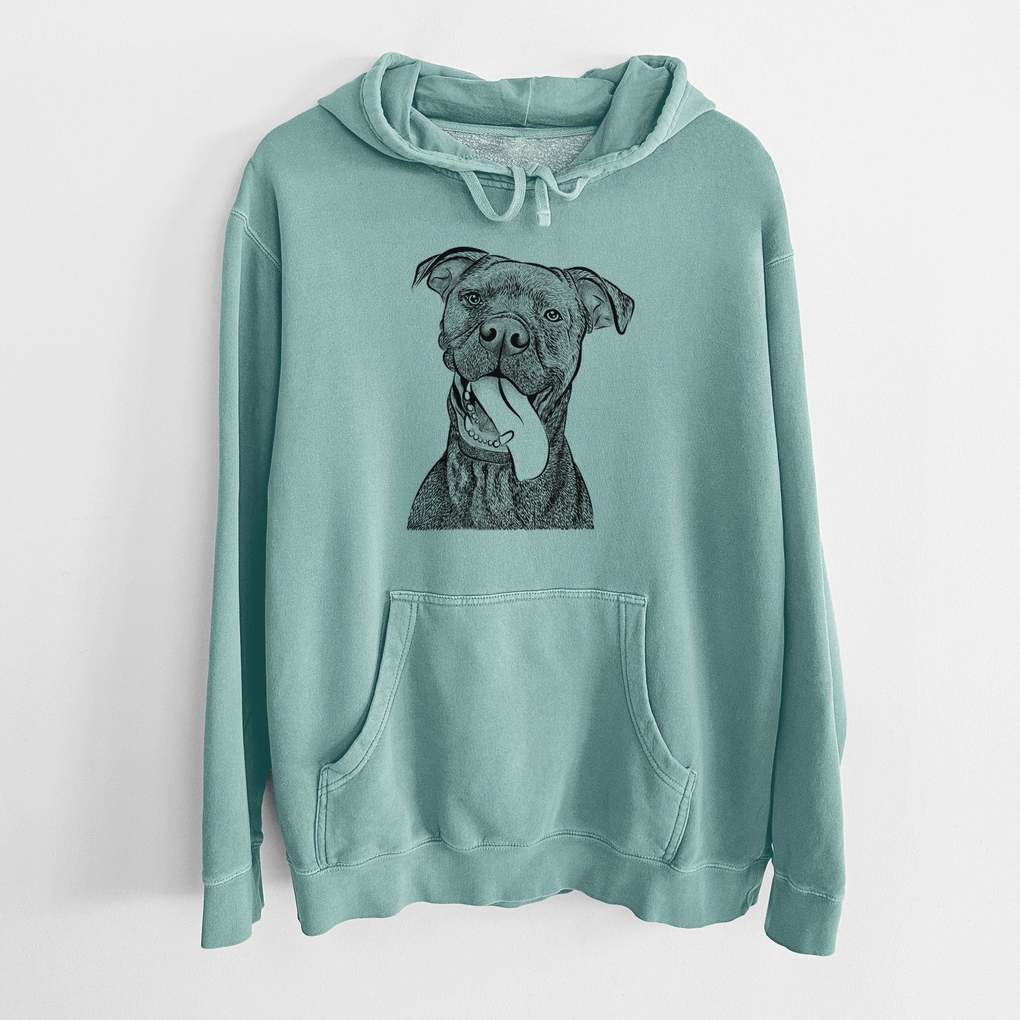 Bare Mikey the Boxador - Unisex Pigment Dyed Hoodie