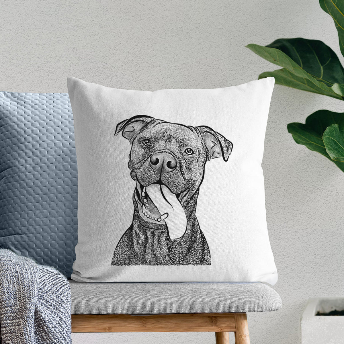 Mikey the Boxador - Throw Pillow Cover