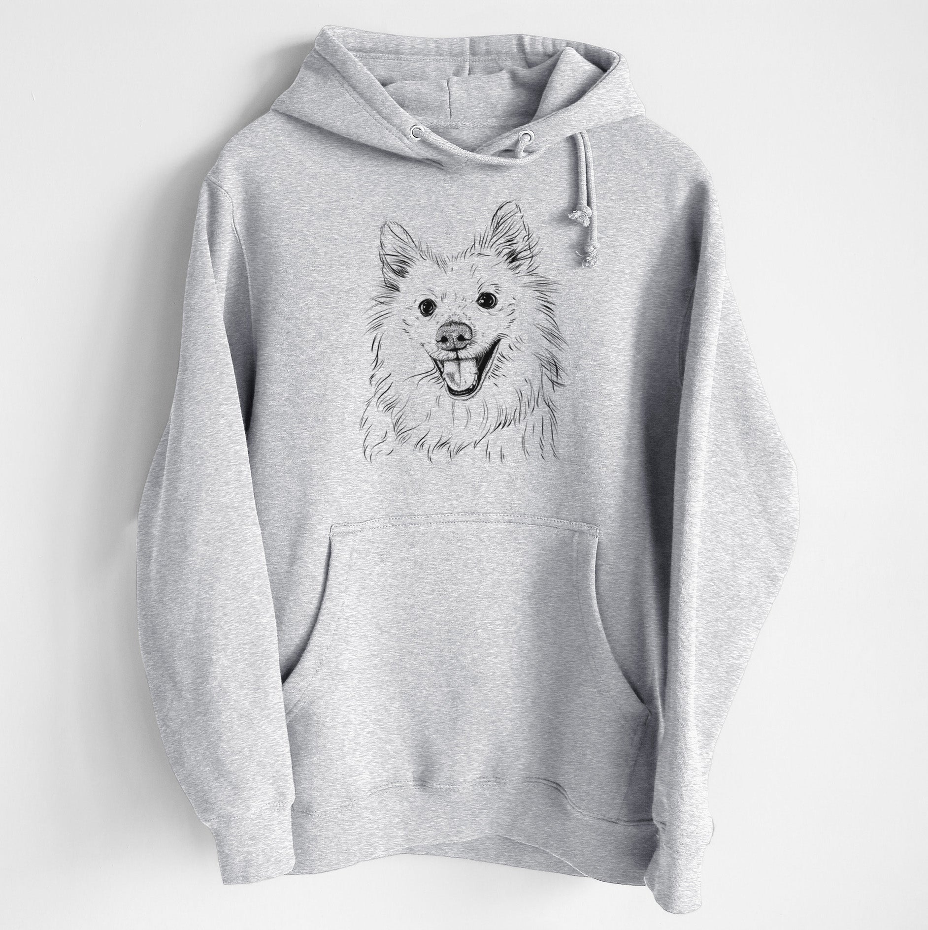 Miki the American Eskimo- Heavyweight Fleece Hoodie