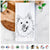 Miki the American Eskimo Tea Towel