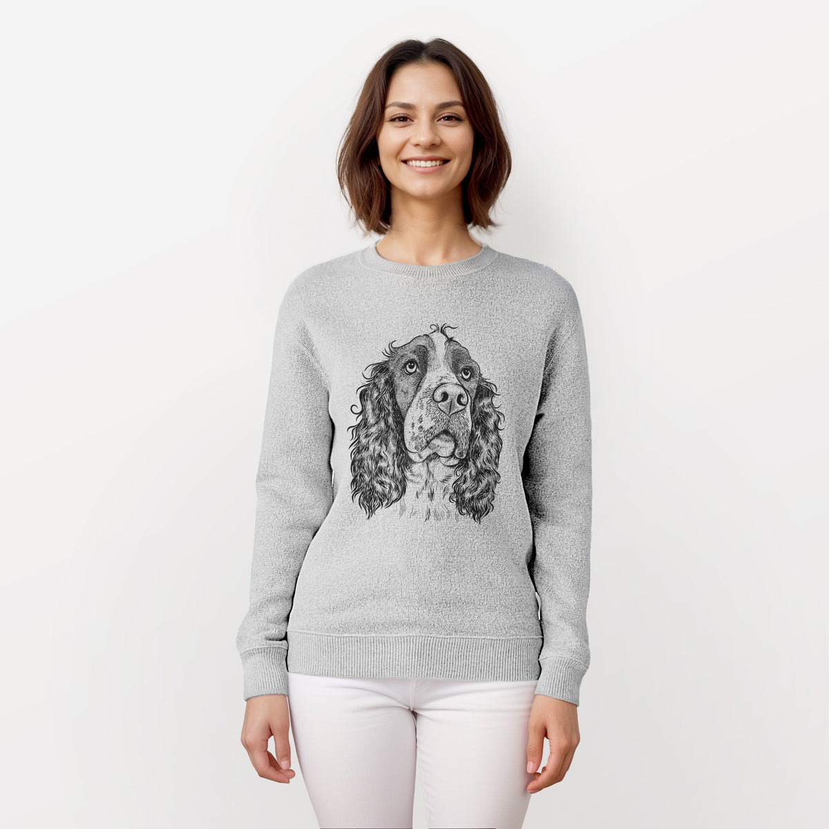 Millie Mae the English Springer Spaniel - Knit Sweatshirt