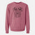 Bare Milton the Schnauzer - Unisex Pigment Dyed Crew Sweatshirt