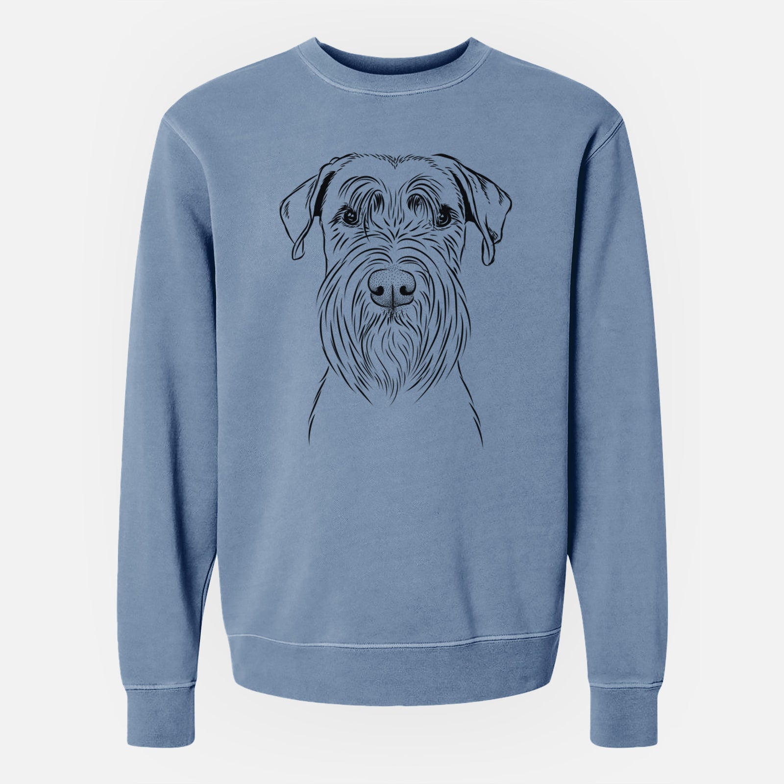 Bare Milton the Schnauzer - Unisex Pigment Dyed Crew Sweatshirt