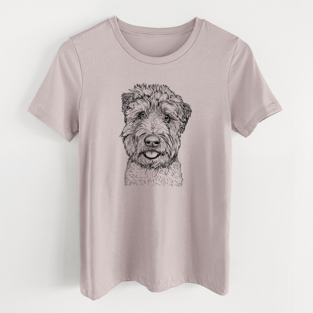 Bare Milton the Soft Coated Wheaten Terrier - Women's Lightweight Relaxed Fit 100% Cotton Crewneck