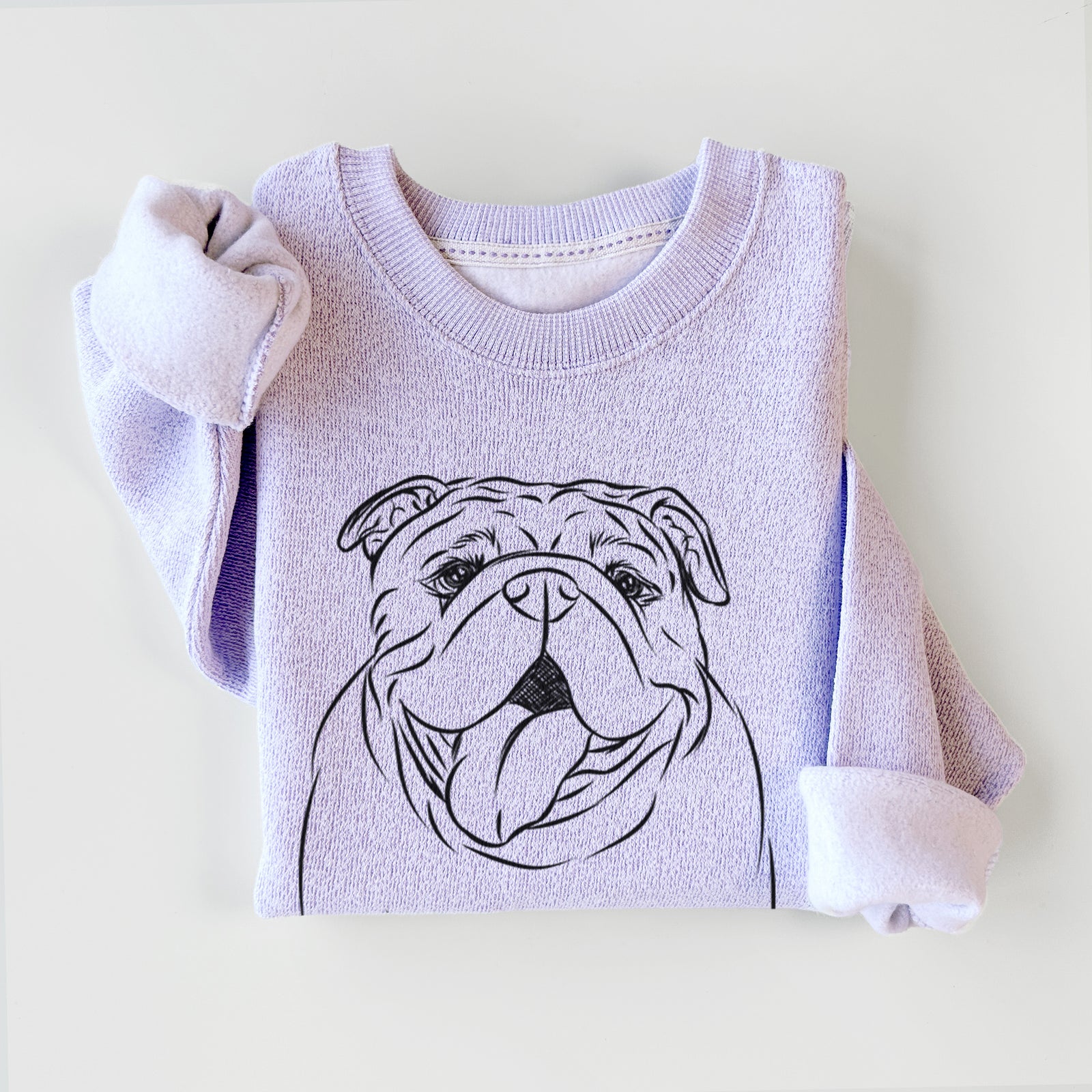 Missy Moo the English Bulldog - Knit Sweatshirt