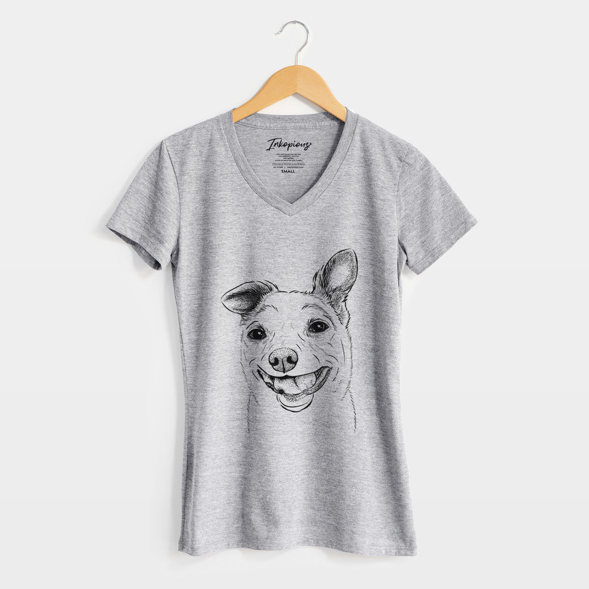 Bare Mortimer the Mixed Breed - Women's V-neck Shirt